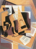 Juan Gris - paintings - Gitarre