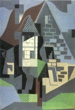 Juan Gris  - Peintures - Maisons à Beaulieu