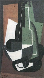 Juan Gris  - Peintures - Carafe et gobelet