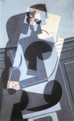 Juan Gris  - Peintures - Portrait de Madame Josette Gris