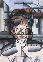 Juan Gris  - paintings - Portrait Madame Germaine Raynal