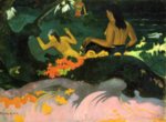 Paul Gauguin - Bilder Gemälde - Am Meer (Fatata te miti)