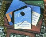 Juan Gris  - Bilder Gemälde - Tisch mit Gitarre