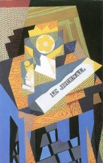 Juan Gris  - Peintures - Journal et compotier