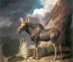 George Stubbs - Bilder Gemälde - Der Elch