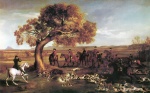 George Stubbs - Bilder Gemälde - Die Grosvenor-Jagd