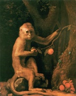 George Stubbs - Peintures - Singe vert