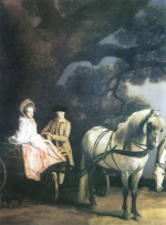 George Stubbs - Peintures - Lord et Lady Melbourne