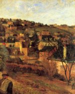 Paul Gauguin - Bilder Gemälde - Blaue Dächer bei Rouen