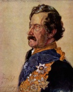 Adolf Friedrich Erdmann von Menzel  - Bilder Gemälde - Staatsminister Freiherr von Schleinitz