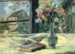 Paul Gauguin - paintings - Blumenvase am Fenster