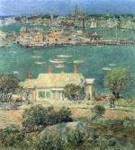 Childe Hassam - Bilder Gemälde - Der Hafen von Gloucester