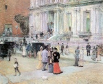 Childe Hassam - Bilder Gemälde - Der Manhattan Club (Die Villa der Stewarts)