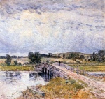 Childe Hassam - Peintures - Le pont de Old Lyme