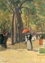 Childe Hassam - Peintures - La Cinquième Avenue à Washington Square