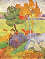 Paul Gauguin - Bilder Gemälde - Bretonischer Gänsehirt
