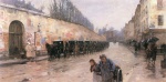 Childe Hassam  - Bilder Gemälde - Droschkenstand, Rue Bonaparte