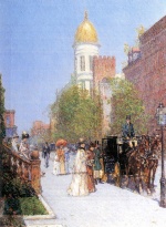 Childe Hassam  - Bilder Gemälde - Ein Frühlingsmorgen