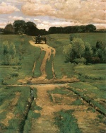 Childe Hassam  - Bilder Gemälde - Ein Landweg