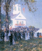 Childe Hassam  - Peintures - Fête de la Moisson, Nouvelle-Angleterre