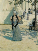 Childe Hassam  - Bilder Gemälde - Figuren im Sonnenlicht