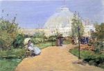 Childe Hassam  - Bilder Gemälde - Haus der Gärten, Worlds Columbian Exposition, Chicago