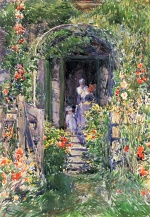 Childe Hassam  - Peintures - Jardin des îles de Shoals