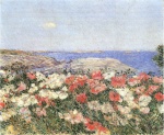 Childe Hassam  - Peintures - Coquelicots sur les îles de Shoals