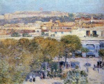 Childe Hassam  - Peintures - Place centrale et Fort Cabanas, La Havane