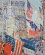 Childe Hassam  - Peintures - Jour des Alliés en 1917