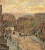 Childe Hassam  - Bilder Gemälde - West 78th Street im Frühling