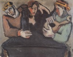 Helmut Kolle - Bilder Gemälde - Die drei Trinker