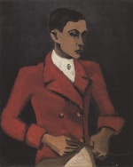 Helmut Kolle  - Peintures - Autoportrait en costume de chasse