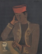 Helmut Kolle  - Peintures - Zouave à table