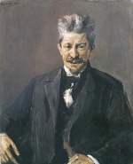 Max Liebermann - Bilder Gemälde - Bildnis des Dänischen Literaturhisorikers Georg Brandes