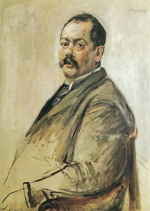 Max Liebermann - Bilder Gemälde - Bildnis des Malers Lovis Corinth