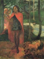 Paul Gauguin - Bilder Gemälde - Der Zauberer von Hiva Oa