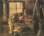 Max Liebermann - Bilder Gemälde - Der Schleifer