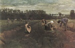 Max Liebermann - Bilder Gemälde - Die Kartoffelernte