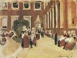 Max Liebermann  - paintings - Freistunde im Amsterdamer Waisenhaus