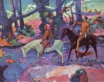 Paul Gauguin - Bilder Gemälde - Die Furt