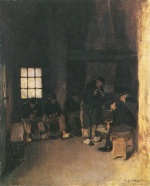 Max Liebermann  - Peintures - Salle de repos des aiguilleurs du port