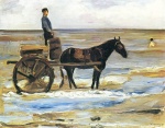 Max Liebermann  - paintings - Karren des Badewärters