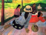 Paul Gauguin  - Bilder Gemälde - Die Mittagsruhe