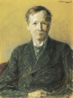 Max Liebermann  - Bilder Gemälde - Porträt Hans Grisebach