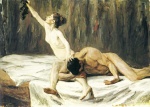 Max Liebermann  - Bilder Gemälde - Simson und Delila