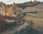 Jean Baptiste Armand Guillaumin - Bilder Gemälde - Das Dörfchen Pontigbaud