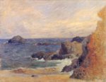 Paul Gauguin  - Bilder Gemälde - Felsige Meerküste