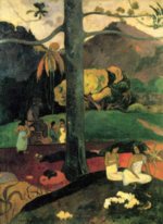 Paul Gauguin  - Bilder Gemälde - Früher (Mata mua)
