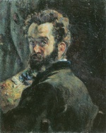 Jean Baptiste Armand Guillaumin  - Bilder Gemälde - Selbstporträt mit Palette